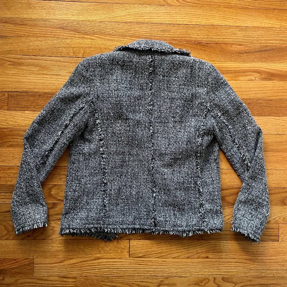 Michael Kors Tweed Open Front Blazer Size 2 - Picture 10 of 16